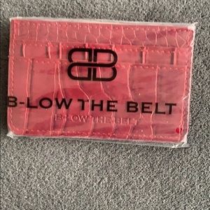 B-low the belt card case